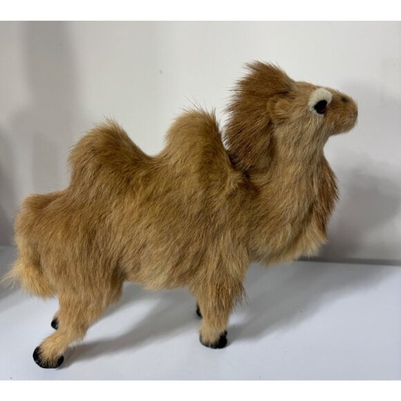 Vintage Furry Animal Figurines Deer And Camel Decor Set - Picture 7 of 10